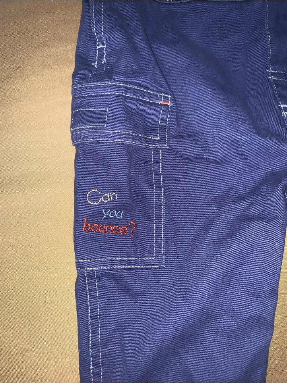 Tigger Y2K Bib Overalls Blue baby size 6 months